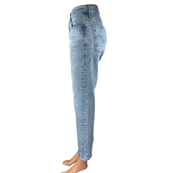 Levi's 501 Women's Blue Tango Light Wash High Waisted Skinny Denim Jeans Size 29 - Picture 2 of 6